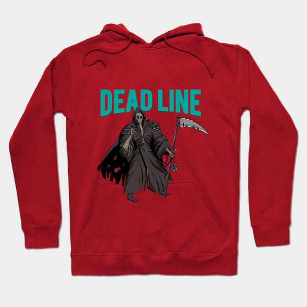 Grim Reaper dead Line Hoodie by Dila Art